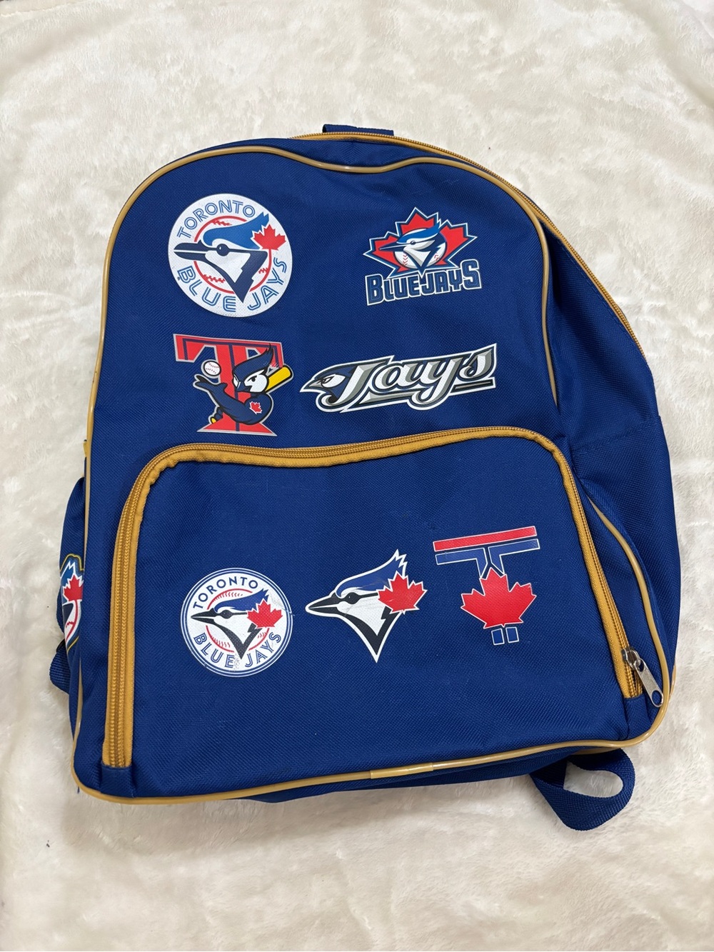 Limited Edition Toronto Blue Jays Navy Backpack with Gold Trim